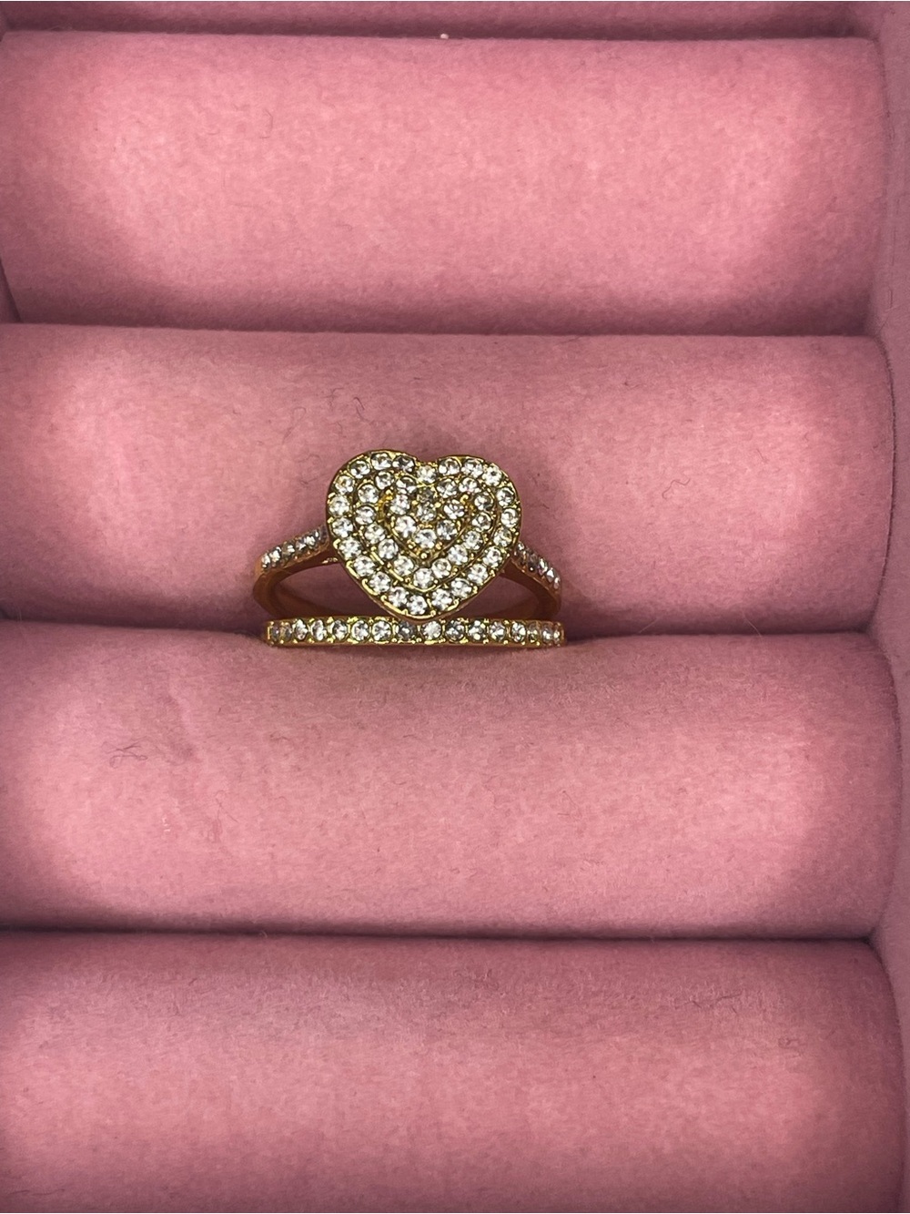 New heart ring set